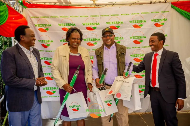 Guests at a Wezesha project launch