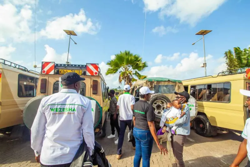 Wezesha team welcoming clients on a site visit