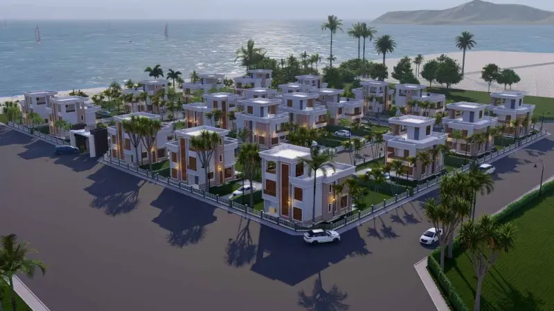 Aerial concept of Ocean View Village, Malindi