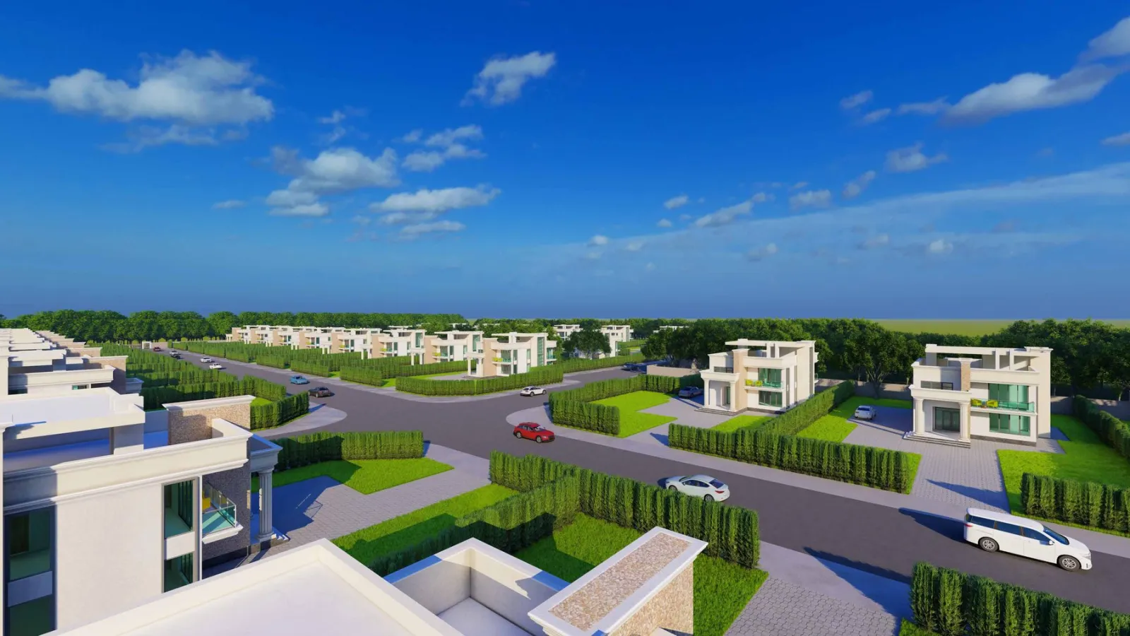 Aerial view of Fineview Park gated estate, Thika Smart City